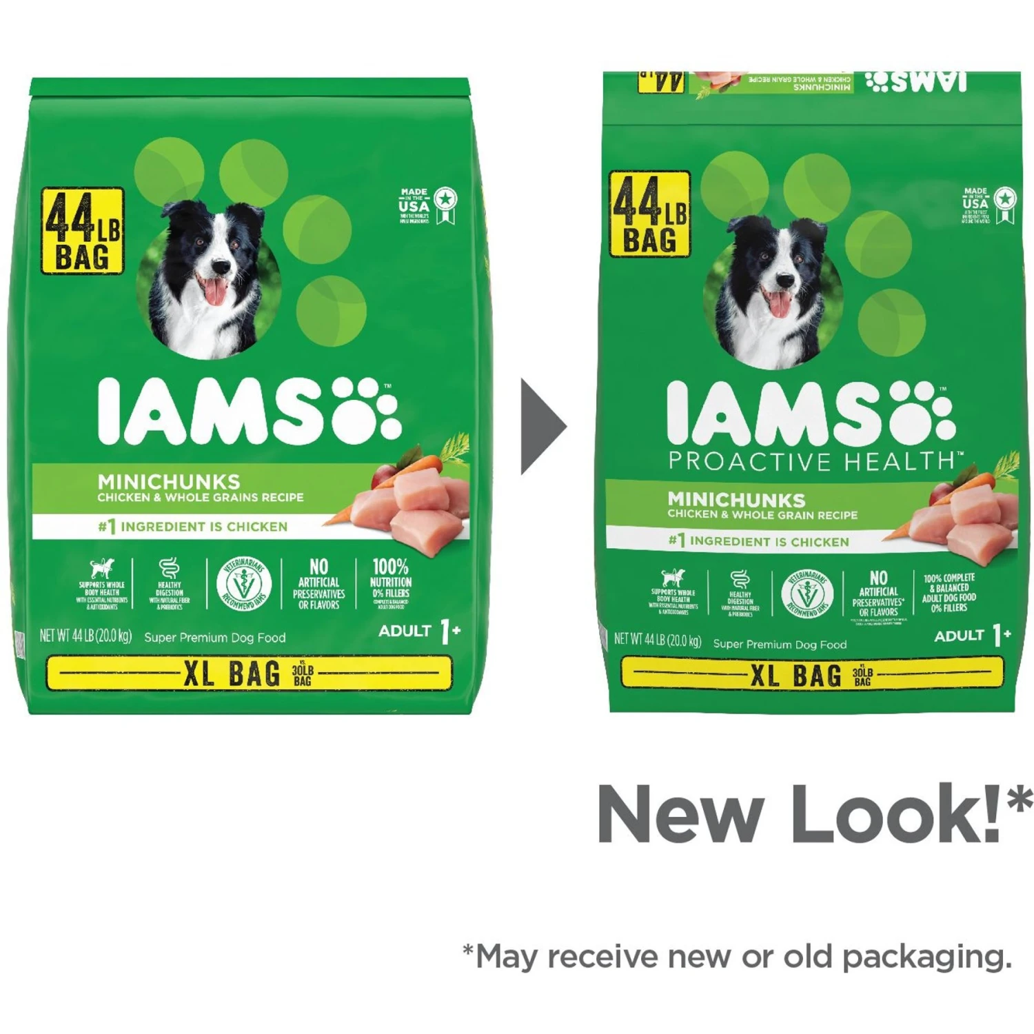 Iams Proactive Health MiniChunks Small Kibble Adult Chicken & Whole Grain Dry Dog Food & Pedigree Choice Cuts In Gravy Variety Pack Adult Wet Dog Food, 3.5-oz Pouch, Case Of 30 - Image 8