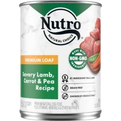 Nutro Premium Loaf Savory Lamb, Carrot & Pea Recipe Grain-Free Adult Canned Wet Dog Food
