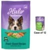 Halo Holistic Garden Of Vegan Recipe Adult Canned Dog Food & Halo Holistic Vegan Complete Digestive Health Plant-Based Recipe With Kelp Adult Formula Dry Dog Food