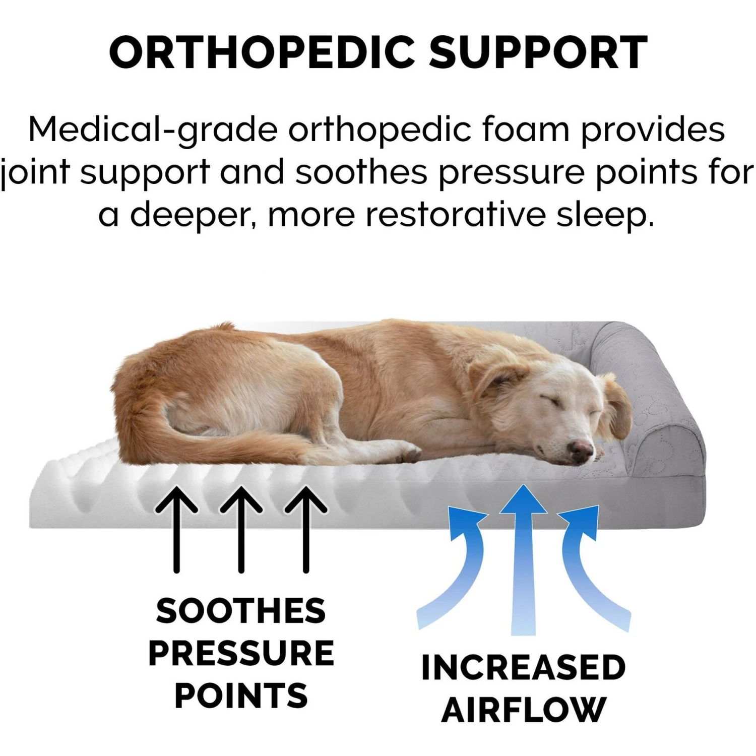 FurHaven Paw-Quilted Deluxe Chaise Orthopedic Cat & Dog Bed With Removable Cover - Image 7