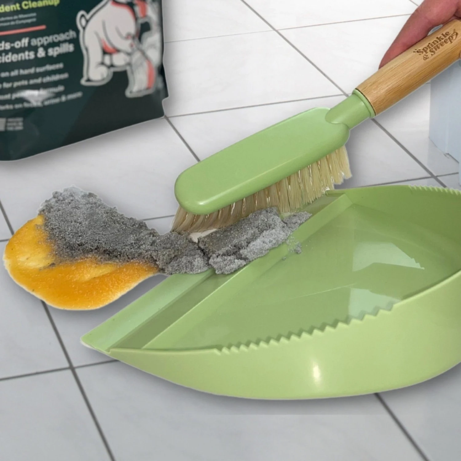 Sprinkle & Sweep Sweeper Kit Dustpan & Hand Broom Set - Image 4