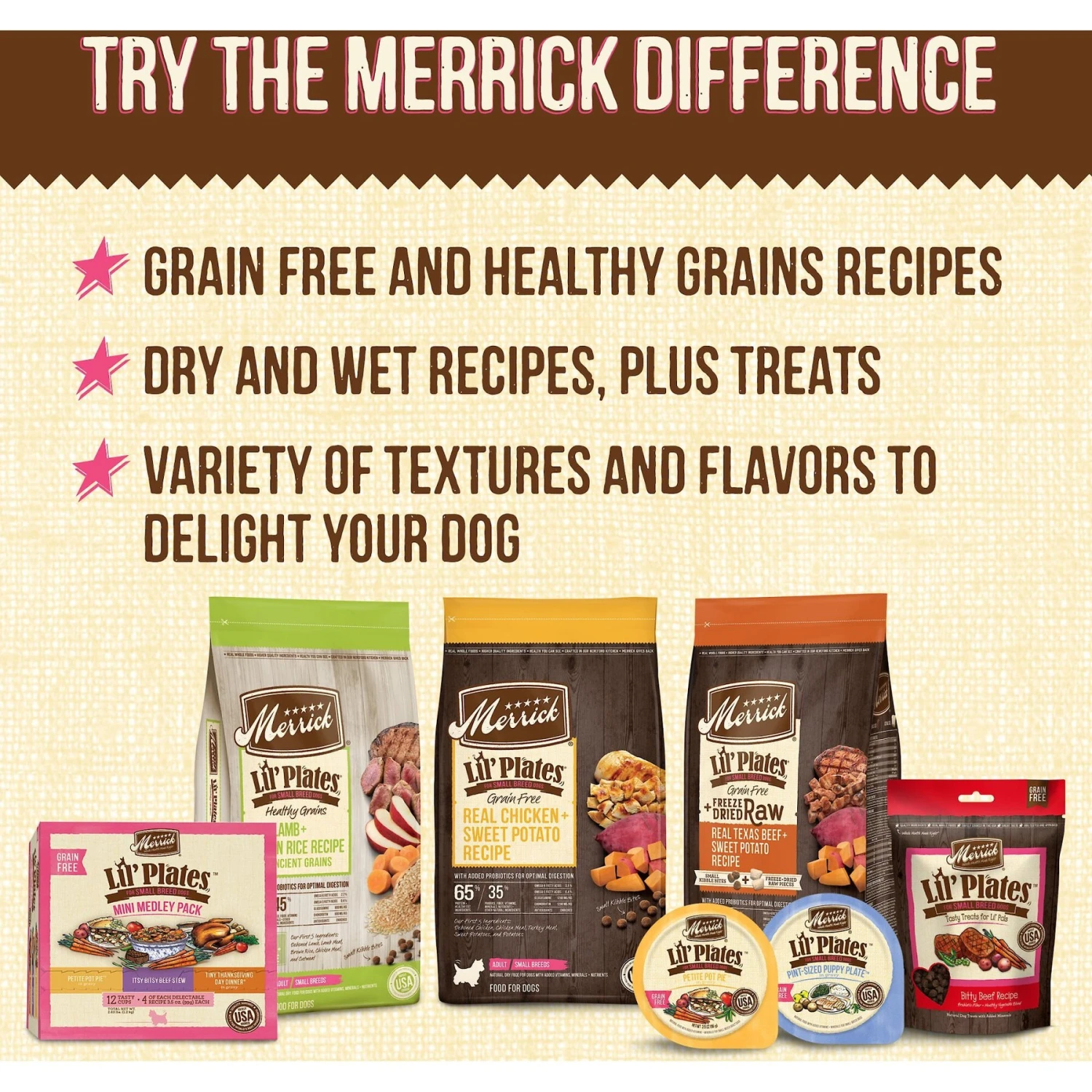 Merrick Lil' Plates Grain-Free Small Breed Wet Dog Food Dainty Duck Medley - Image 8